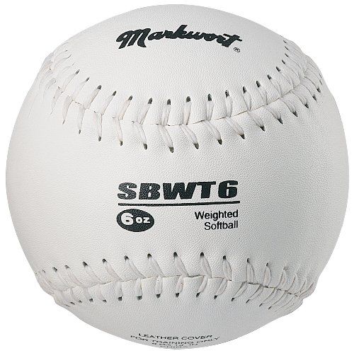 Markwort Weighted 12-Inch Softballs-Leather Cover