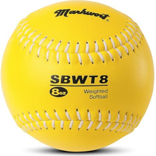 Markwort Weighted 12-Inch Softballs-Leather Cover