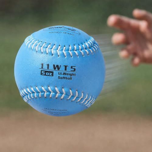 Markwort Color Coded Weighted 11-Inch Softball for Training and Practice