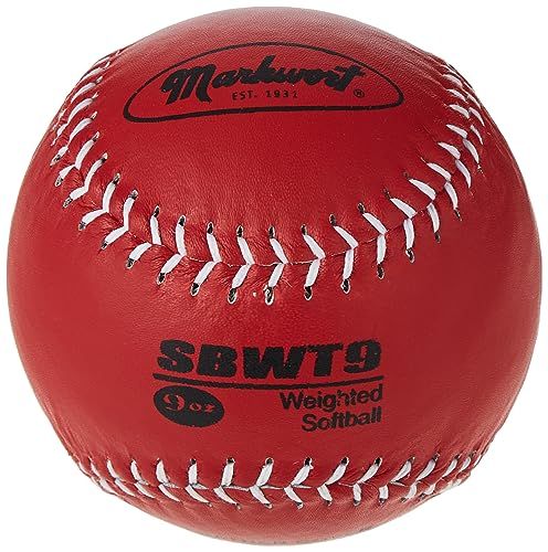 Markwort Weighted 12-Inch Softballs-Leather Cover