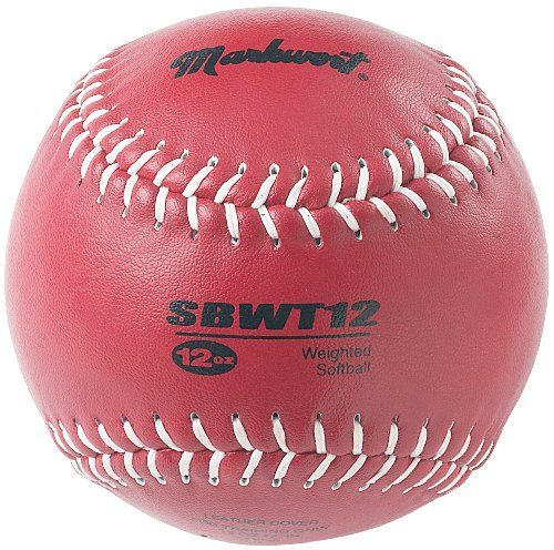 Markwort Weighted 12-Inch Softballs-Leather Cover