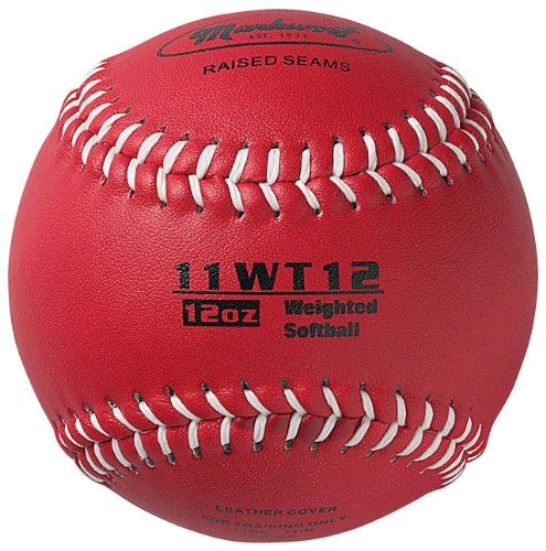 Markwort Color Coded Weighted 11-Inch Softball for Training and Practice